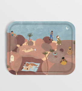 Hikers Rectangle Art Tray