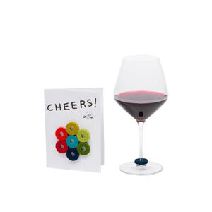 Wine-Ote's Merino Wool Felt Wine Marker Note Card
