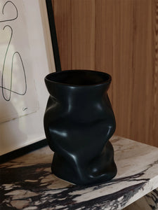 Collapse Vase Black